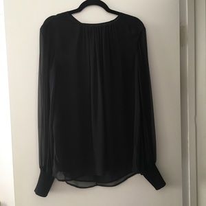 Sportmax Black Sheer Blouse